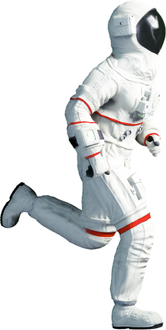 astronaut running